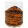 Handcrafted Leather Wrapped Whiskey Glass | Mahi Rocks glass
