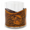 Handcrafted Leather Wrapped Whiskey Glass | Lab Bird Dog