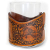Handcrafted Leather Wrapped Whiskey Glass | Mallard Retrieved
