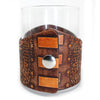 Handcrafted Leather Wrapped Whiskey Glass | American Eagle Dive Rocks Glass