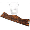 Handcrafted Leather Wrapped Whiskey Glass | American Eagle Dive Rocks Glass