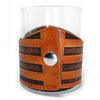 Handcrafted Leather Wrapped Whiskey Glass | IGWT Eagle Rocks Glass