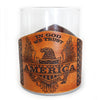 Handcrafted Leather Wrapped Whiskey Glass | IGWT Eagle Rocks Glass