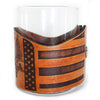 Handcrafted Leather Wrapped Whiskey Glass | IGWT Eagle Rocks Glass