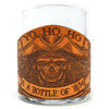 Handcrafted Leather Wrapped Whiskey Glass | Pirate Toast - Skeleton Pirate