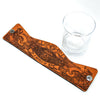 Handcrafted Leather Wrapped Whiskey Glass | Pirate Toast - Skeleton Pirate