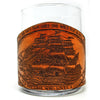 Handcrafted Leather Wrapped Whiskey Glass | Pirate Toast - Pirate Ship
