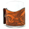 Handcrafted Leather Wrapped Whiskey Glass | Pirate Toast - Pirate Ship