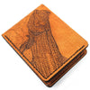 Handcrafted Twisting Tarpon Leather Bill Fold Wallet - Made to Order in USA