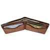 Handcrafted Redfish Leather Bill Fold Wallet - Made to Order in USA