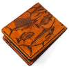 Handcrafted Saltwater Checklist Leather Bill Fold Wallet - Made to Order in USA