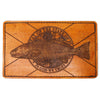 Handcrafted Leather Original Mens Wallet -  FL Flag Redfish