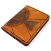 Handcrafted Leather Original Mens Wallet -  FL Flag Redfish