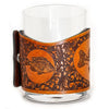 Handcrafted Leather Wrapped Whiskey Glass | Bass Rocks Glass