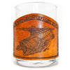 Handcrafted Leather Wrapped Whiskey Glass | Bass Gulp