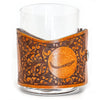 Handcrafted Leather Wrapped Whiskey Glass | Bass Morning Glory