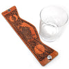 Handcrafted Leather Wrapped Whiskey Glass | Bass Splash