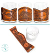 Handcrafted Leather Wrapped Whiskey Glass | Bass Splash
