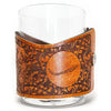 Handcrafted Leather Wrapped Whiskey Glass | Bass Splash