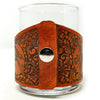 Handcrafted Leather Wrapped Whiskey Glass | Mallard Ducks