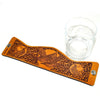 Handcrafted Leather Wrapped Whiskey Glass | Quail