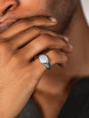 Silver Round Signet Rings (Polished)