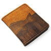 Handcrafted Leather Original Mens Wallet -  TX Flag Redfish