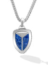 Lapis Lazuli Shield Pendant Necklace