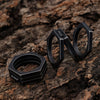 Men's Retro Titanium Steel Brass Knuckle Personality Rings