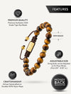Tigers Eye Beaded Bracelet - Mykonos