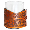 Handcrafted Leather Wrapped Whiskey Glass | Redfish Rocks Glass