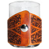 Handcrafted Leather Wrapped Whiskey Glass | Snook Rocks Glass