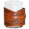 Handcrafted Leather Wrapped Whiskey Glass | Snook Rocks Glass