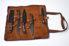Hand-Forged 5-Piece Kitchen Knife Set | Hammered Black Carbon Steel | Pakkawood & Black WalnutHandles - CK-003