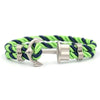 Elegant Modern Handmade Stainless Steel Men Anchor Bracelet made of Nylon in Navy Blue Color For Man