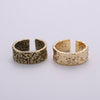 Gold Hammered Band--Men's Gold Adjustable Ring--Stackable Band--Simple and Unique--Gold Plated Hammered Band-Rustic Band
