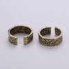 Gold Hammered Band--Men's Gold Adjustable Ring--Stackable Band--Simple and Unique--Gold Plated Hammered Band-Rustic Band