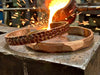 Pure Copper Hammered Cuff Bracelet, Heavy Solid Bangle