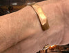 Pure Copper Hammered Cuff Bracelet, Heavy Solid Bangle