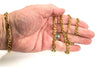 Curb Chain Necklace Bracelet Set, Waterproof Silver Gold Links