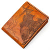 Handcrafted Redfish Leather Bill Fold Wallet - Made to Order in USA