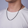 Stainless Steel 3.4 mm Curb Chain | Silver Curb Necklace | Steel Curb Chain | Men's Necklace | Men's Stainless Steel Chain | Tarnish Resistant | WA-2147 to WA-2150 Clearance Pricing