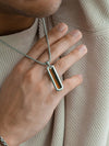 Tiger Eye Column Pendant Necklace
