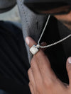 Meteorite Square Pendant Necklace
