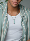 Turquoise Column Pendant Necklace