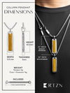 Tiger Eye Column Pendant Necklace